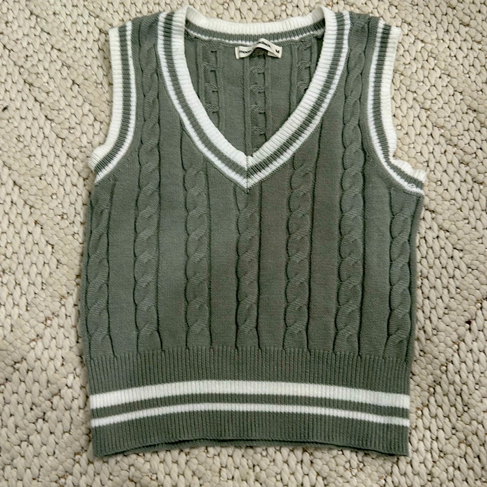 Green Sweater Vest
